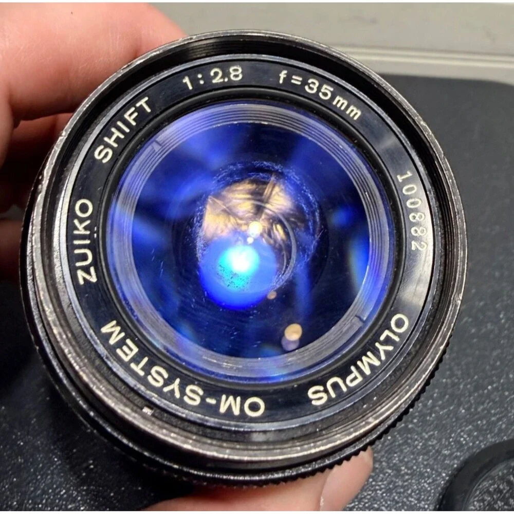 Vtg Olympus OM system 35mm f2.8 Zuiko Shift Lens